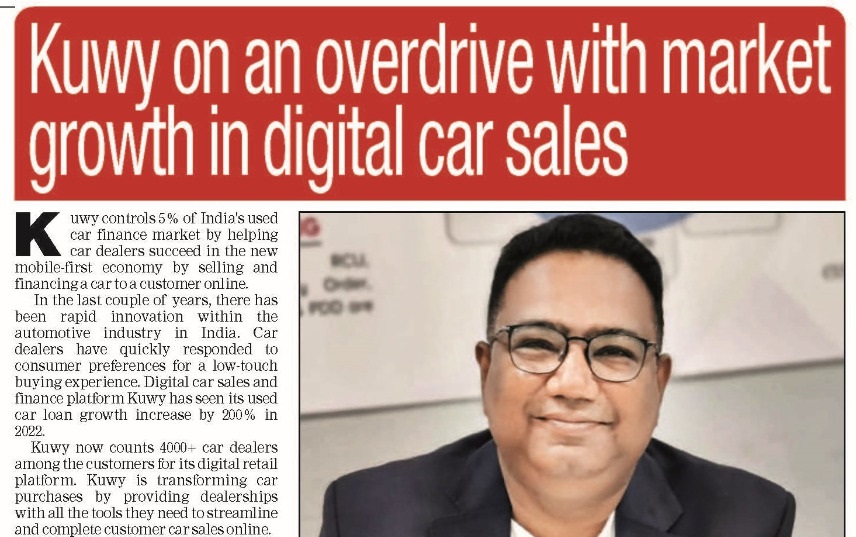 Kuwy On An Overdrive With Market Growth In Digital Car Sales